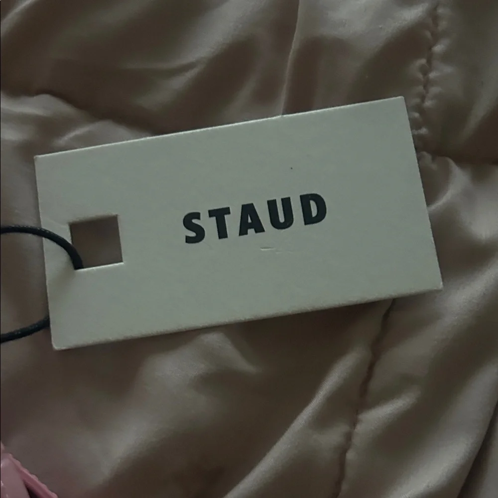 STAUD Mini Croc‎ Embossed Leather Hobo Bag